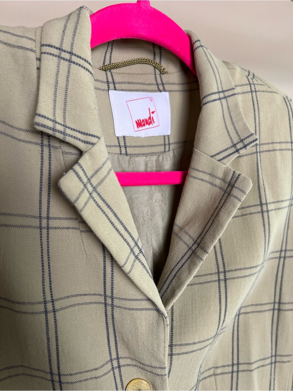 Mondi • Vintage Plaid Blazer • Fits Like Size 10